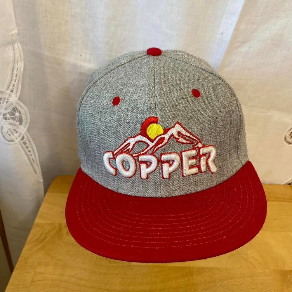 Gray and Red Love Light Apparel Embroidered Copper Baseball Hat